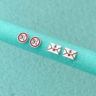 PENDIENTES - CARTA Y ANDÉN - CON ESMALTE